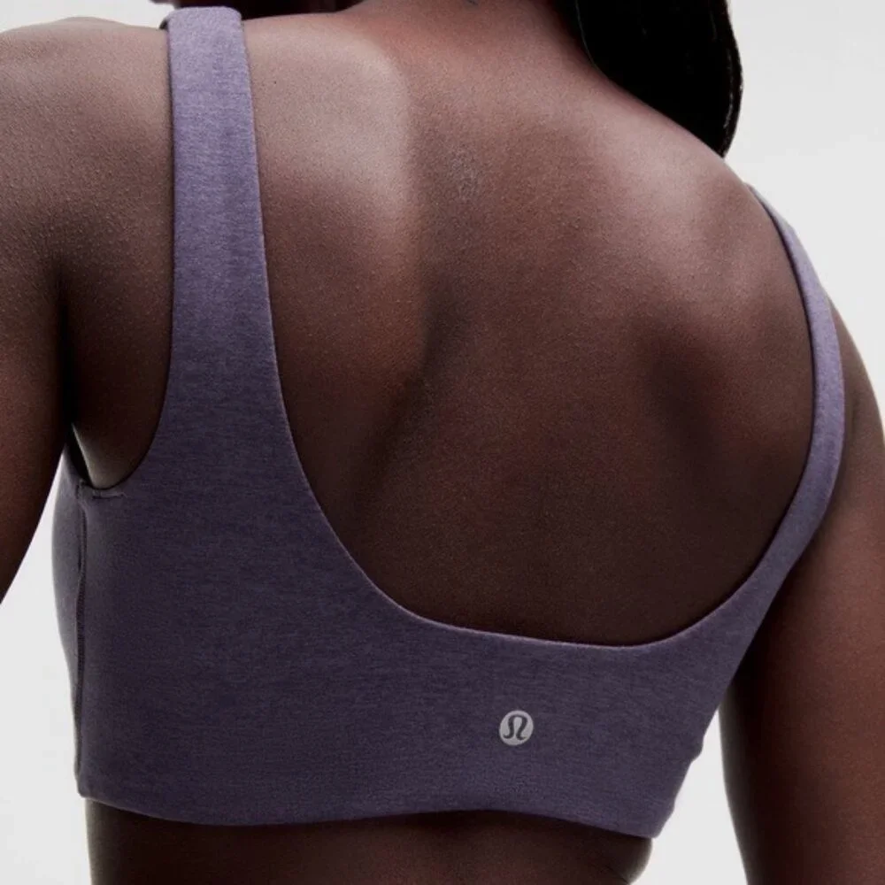 Lululemon Soft Sueded Light Support B/C Cup Purple Sports Bra - Picture 7 of 10